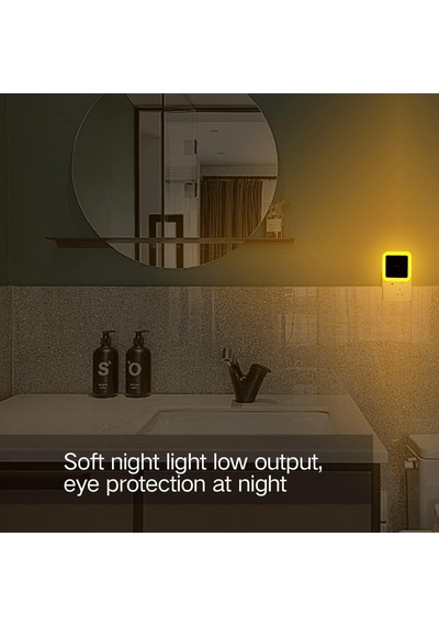 Fotoselli Led Gece Lambası, Amber Renk Sensörlü Gece Lambası, 1 Watt Amber Renk Led Gece Lambası Amber