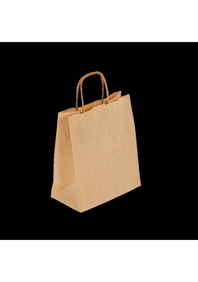 Kraft Renk Çanta Burgu Saplı 33x20x33 -25 Adetli