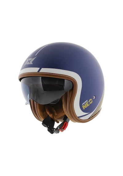 Motosiklet Kaskı Retro Güneş Vizörlü Hornet S Sv Neo C7 Matt Blue Motorcu Kask Çok Renkli