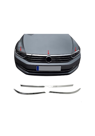 Volkswagen Passat B8 Far Üstü Çıtası 2015-2018 Arası P.Çelik N11.265