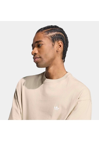 Adidas Trefoil Essentials Erkek Bej Tişört Ia7548 Krem