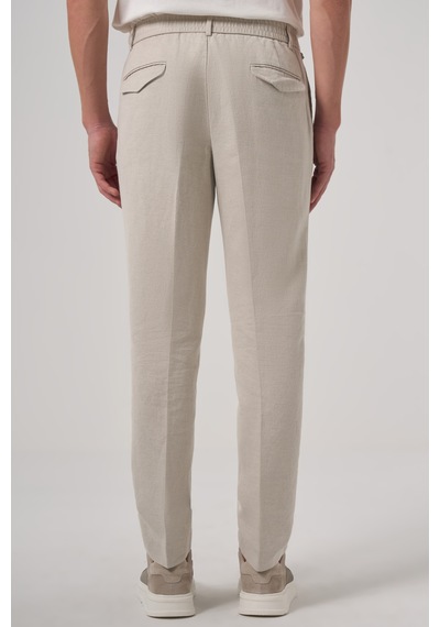 Morven Erkek Taş Trend Slim Fit Lastikli Pantolon 25ys003009870 Taş