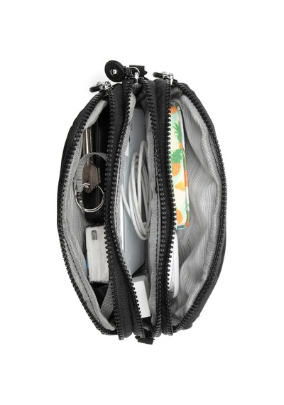 Smart Bags Smartbags Mini Boy Krinkıl Kumaş Kadın Çapraz Çanta 2022-1112 Siyah Siyah