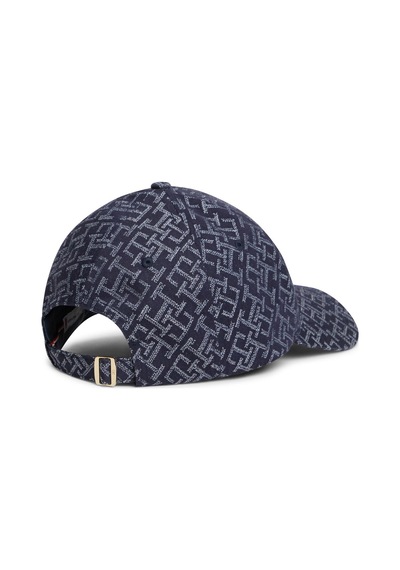 Tommy Hilfiger Th Monogram Jacq Cap Kadın Mavi Şapka - Aw0aw18331