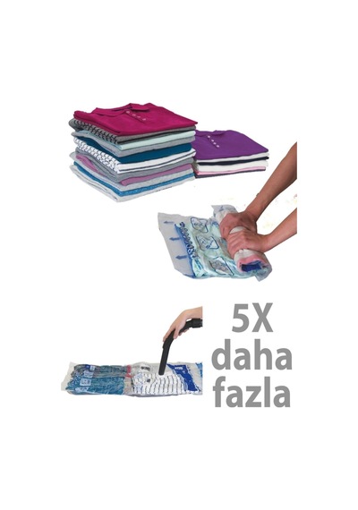 Vakumlu Hurç 73 X 130 Elbise Yorgan Battaniye Hurcu 73x130 Vakumlu Saklama Torbası Jumbo Boy Pvc-pol Diğer