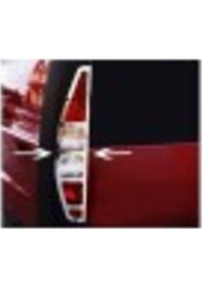 Fiat Doblo 2000-2001-2002-2003-2004-2005 Krom Stop Çerçevesi 2 Parça Paslanmaz Çelik