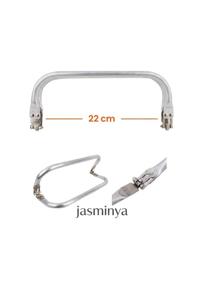 Jasminya 22 Cm Çanta Gizli Burs Çanta Aksesuarı Gizli Burs Çanta Aparatı Gri
