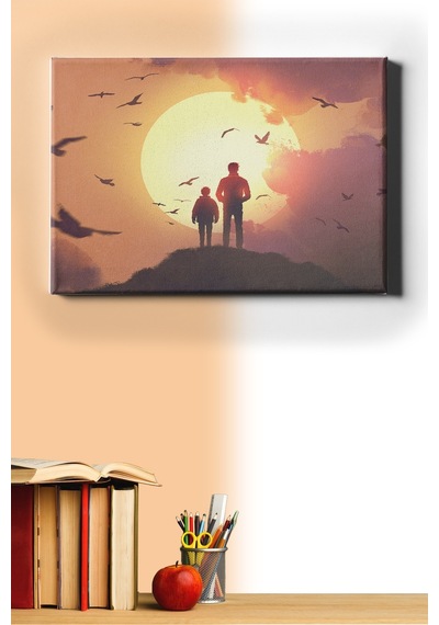 Webstyle Sayılarla Boyama Seti Kasnaklı Güneş Doğarken 50 X 65 Cm