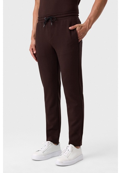 Back And Bond Regular Fit Örme Kahve Jogger Pantolon Çok Renkli