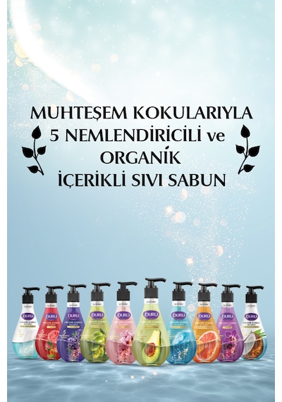 Organik Içerikli Hindistan Cevizli Sıvı Sabun 3x500ml