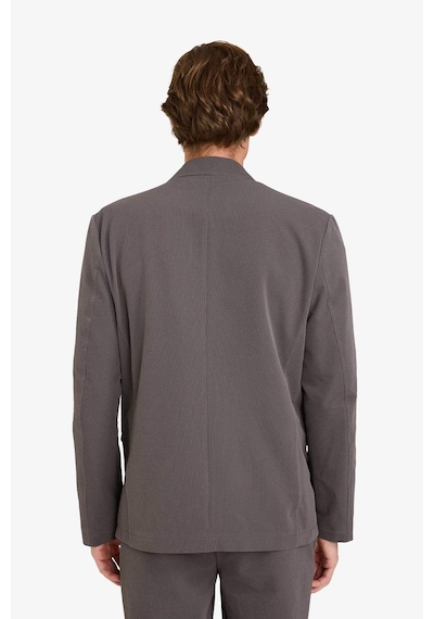 Defacto Modern Fıt Krinkıl Blazer Ceket F9819ax26spgr206 Gri-gr206