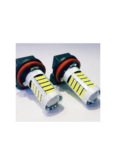 Femex Sis Led Ampul H8/11 2835 Chip 9w Led Ampul Beyaz 66smd Mercekli Ultra Parlak 6000k