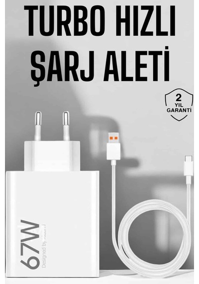 Şarj Aleti 67w Hızlı Şarj Turbo Type-c Uyumlu Şarj Adaptörü Kablosu 39990978