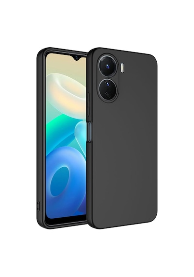 Zore Vivo Y16 Kılıf Omsy Mara Lansman Kapak - Siyah