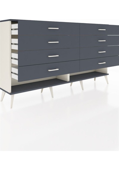 Arges Konsol 8 Çekmeceli 176x30x99 Aytaşı-antrasit Aytaşı-antrasit Arges Konsol 8 Çekmeceli 176x30x99 Aytaşı-antrasit Aytaşı-antrasit