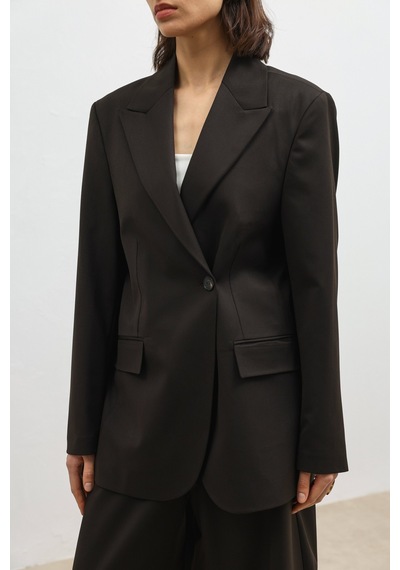 Antioch Kruvaze Kadın Blazer Kahve