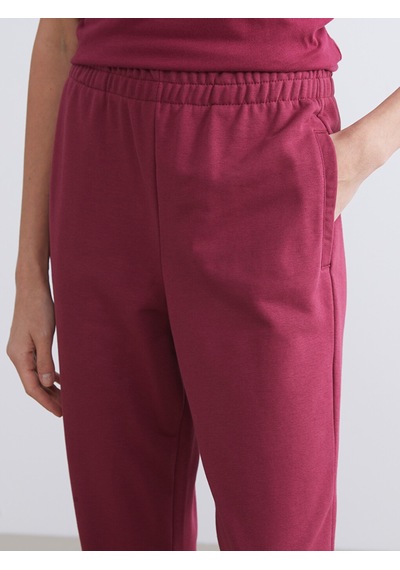 Lcw Vision Bordo Beli Lastikli Kadın Jogger Eşofman Altı