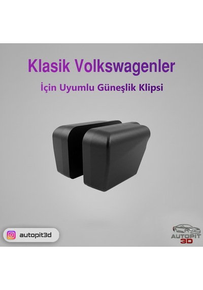 Klasik Volkswagenler İçin Güneşlik Klipsi