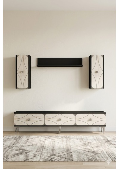 Tvr1897ats Alfa Tv Ünitesi Takımı Antrasit-beyaz-silver 180cm