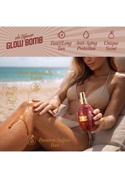 Glow Bomb Glitter Bronzing Bomb Işıltılı Bronzlaştırıcı Güneş Yağ Işıltılı 200 Ml