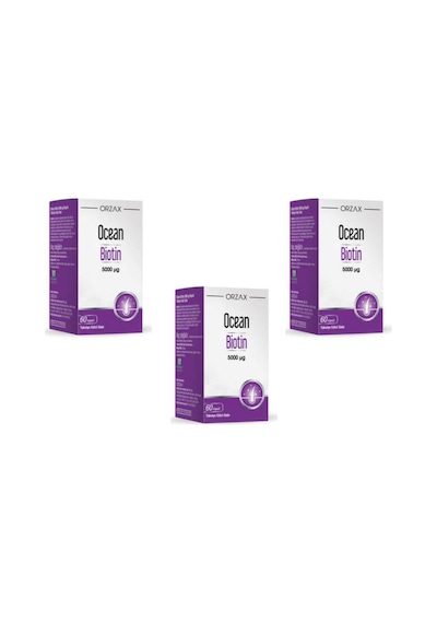 Ocean Biotin 5000Mcg 60 Kapsül 3 Adet