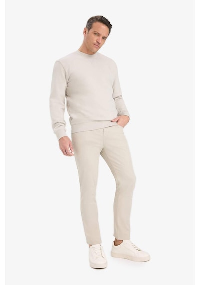 Defacto %100 Pamuk Regular Fit Bisiklet Yaka Sweatshirt E8339ax25aubg766 Bej