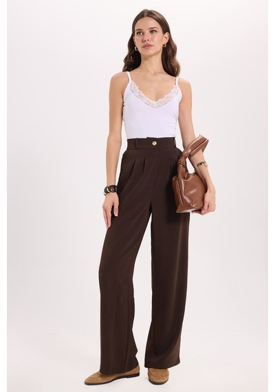 Tudors Kadın Slim Fit Dar Kesim Kolsuz V Yaka Dantel Detaylı Pamuklu Likralı Beyaz Crop-51072