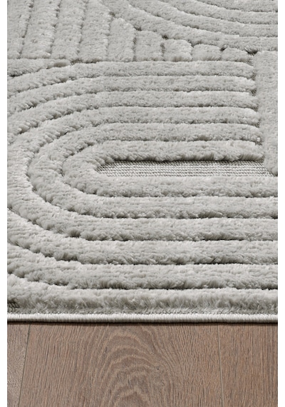 Mariesse Home Elit Bukleli Yumuşak Koridor Kesme Yolluk Dokuma Makine Halısı Yb0691b Gri