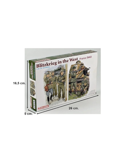 Dragon 6347, 1/35 Fransa 1940 Yıldırım Savaşı Figürleri Plastik Maketi