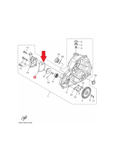 Yamaha MT-25 Or.  Devirdaim Kapak Contası 1WD-E2428-00