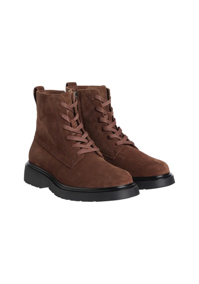 Calvin Klein Combat Ess Lace Up Zıp Boot Su Kahverengi Erkek Bot