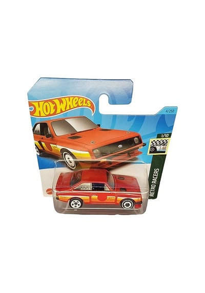 Hot Wheels - Ford Rs2000 - Retro Racers 1/10 - Hkj77 - Short Card - Kırmızı - Mattel 2023