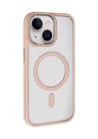 Joko Apple iPhone Uyumlu 14 Terea Magsafe Kapak - Gold Düz Renkli