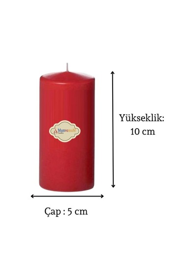 3 Lü Midium Set Mum Kırmızı Çap :5 Cm Kirmızı