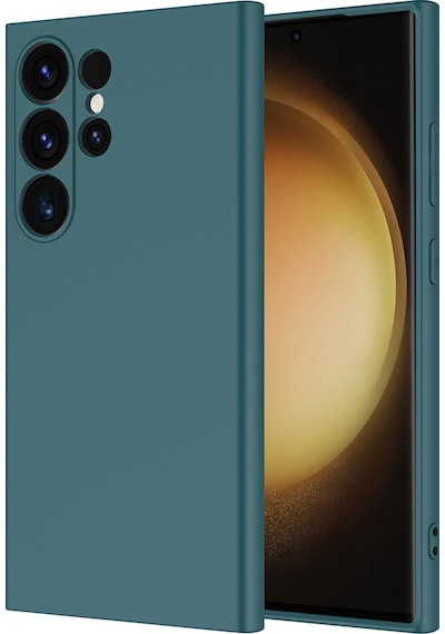 Galaxy S25 Ultra Kılıf Zore Mara Lansman Kapak Koyu Yeşil