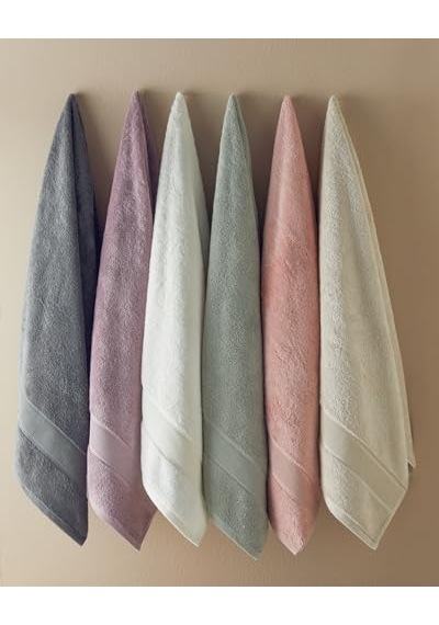 Poffy Soft&premium Banyo Havlusu Su Yeşili Açık Gri