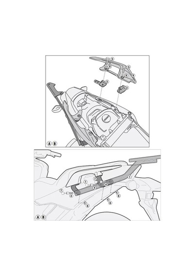 Gıvı 1127fz Honda Integra 750 14-15 Arka Çanta Taşıyıcı Tek Renk