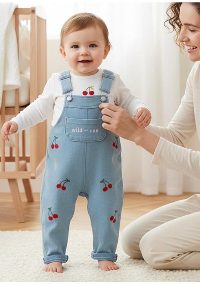 Altıntaş Baby Kiraz Nakışlı Örme Kot Kumaş Salopet T-shirt Mevsimlik 2li Set Mavi Kırmızı Mavi Kırmızı Altıntaş Baby Kiraz Nakışlı Örme Kot Kumaş Salopet T-shirt Mevsimlik 2li Set Mavi Kırmızı Mavi Kırmızı