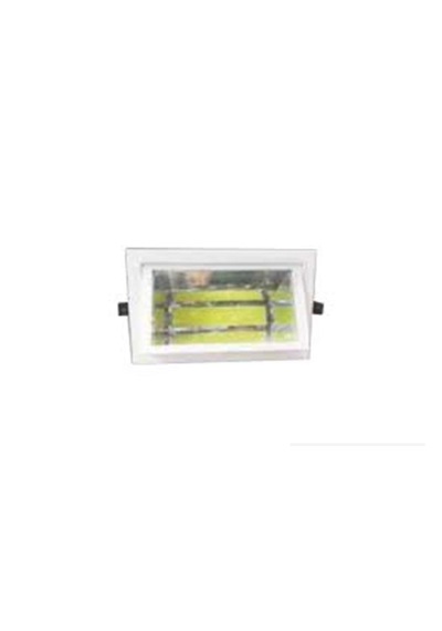 Kdl247 Cob Ledli Down.25w Dikdörtgen S/a Beyaz Armatür Beyaz