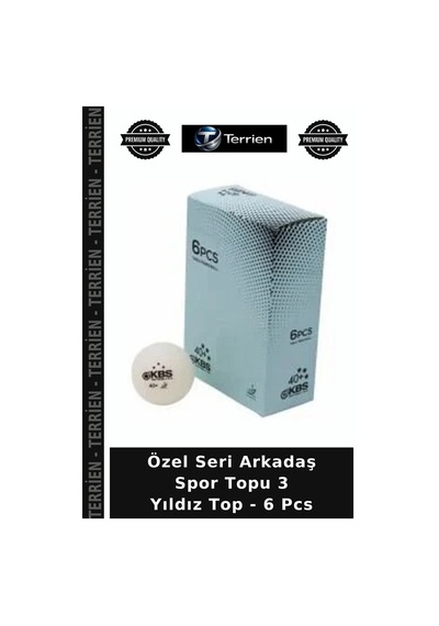 Özel Seri Arkadaş Spor Topu 3 Yıldız Top - 6 Pcs