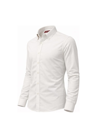 Classics Men Barsello Slim Fit Uzun Kol Yaka Düğmeli Erkek Gömlek - 7536 Beyaz