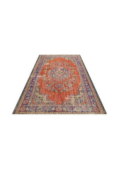 Özel Vıntage Eskıtme El Dokuma Halı 165 X 250 Cm 9665