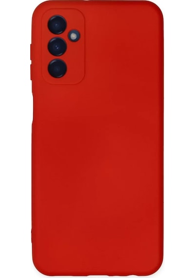 Newface Samsung Galaxy Uyumlu M23 Kılıf Nano İçi Kadife Silikon - Kırmızı Diğer