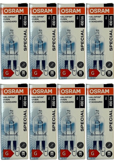 Osram Halopin Oven 40w 2700k Sarı Işık G9 Duylu Halojen Fırın Ampulü 8 Adet