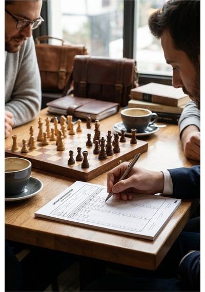 Satranç Notasyon Kağıdı - A4 Ebat - 30 Yaprak - Chess Notation Sheet - Chess Score Diğer