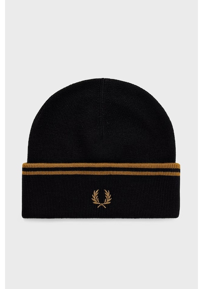 Fred Perry Logolu Yün Karışımlı Bere Unisex Bere C3317 U12 Siyah