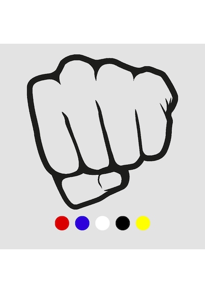 Yumruk Sticker, Oto Sticker, Motor Sticker, Off Road Sticker