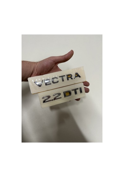 Vectra Ve 2.2 Dtı Krom Bagaj Yazısı Seti 2'li 3m 3d Abs