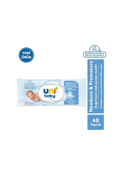 Newborn & Premature Islak Mendil 1x40 1000'li Set