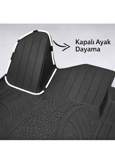 Rizline Premium Fiat Doblo 2023 Sonrası Havuzlu Paspas Katlanabilir Ön Yolcu Koltuğu